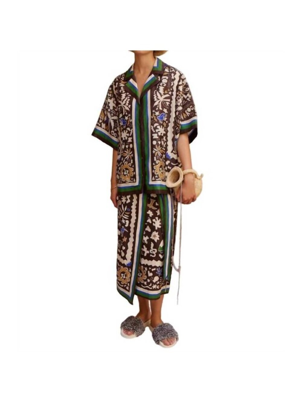 NEW ALEMAIS maroc relaxed shirt in multi